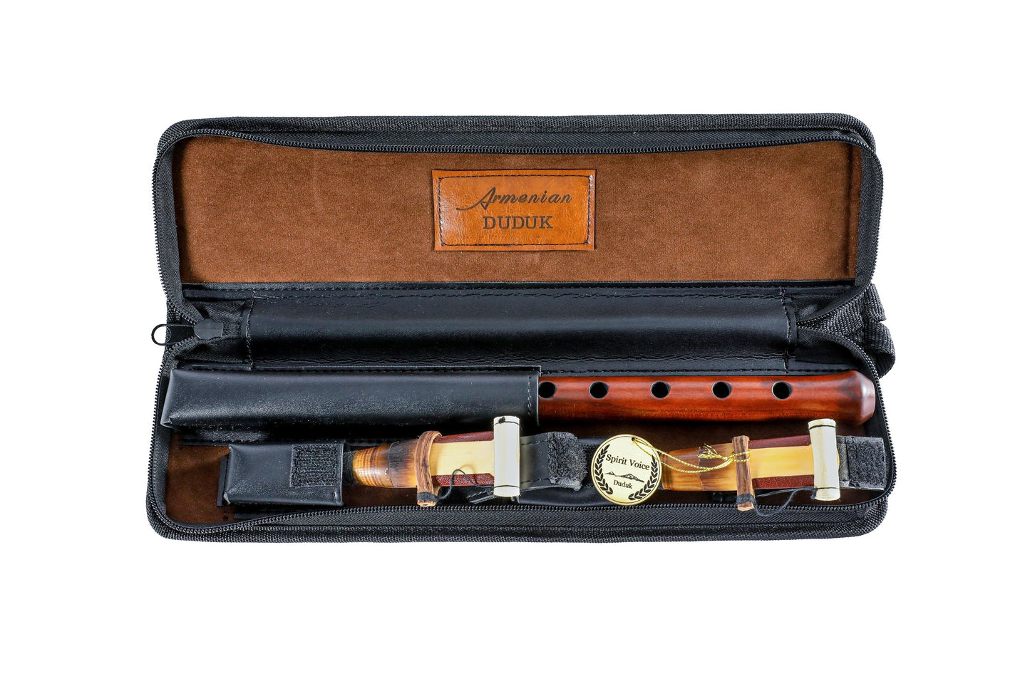 Armenian professional duduk with 2 reeds & leather case