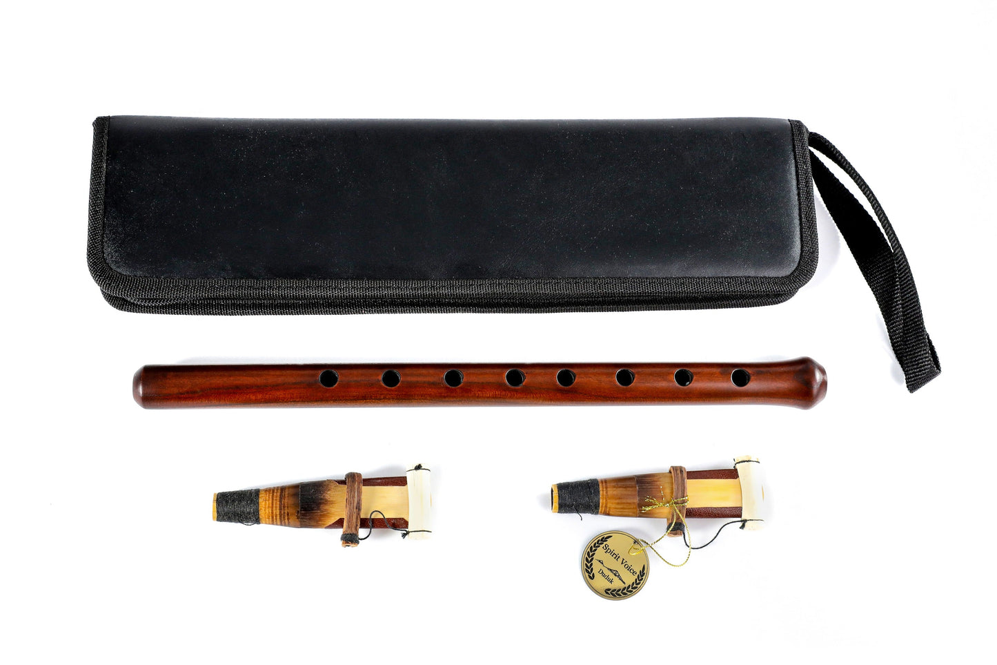 Armenian professional duduk with 2 reeds & leather case