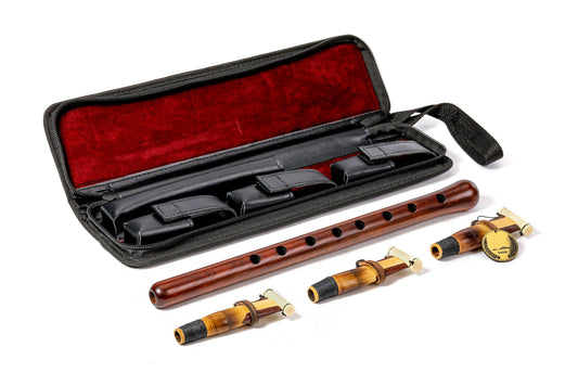 Armenian professional duduk with 3 reeds & leather case