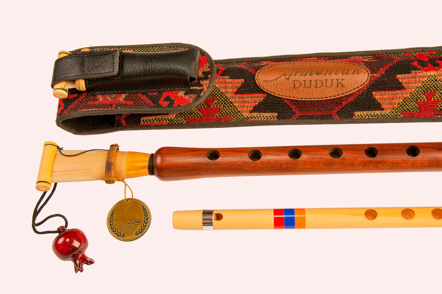 Armenian musical instrument duduk in key A plus gift Flute