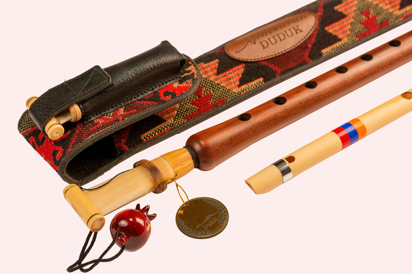 Armenian musical instrument duduk in key A plus gift Flute